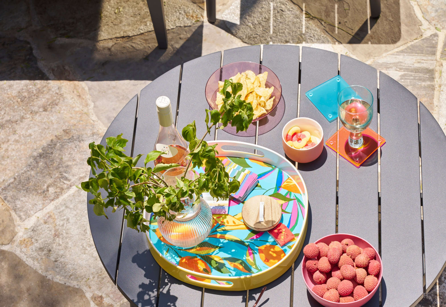 Aluminum Outdoor Coffee Table - Round